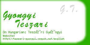 gyongyi teszari business card